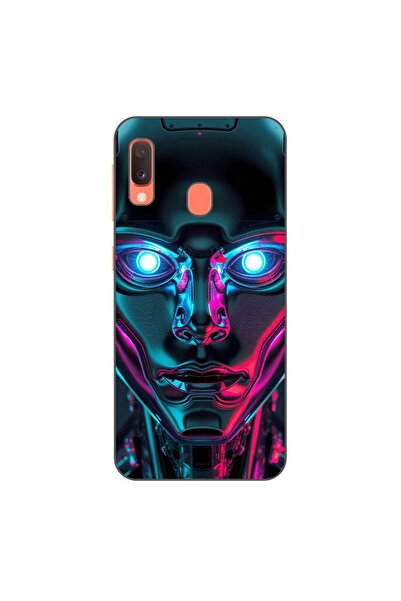OEM Husa compatibila cu Samsung Galaxy A20e Silicon Gel Tpu Model Chrome Huma...