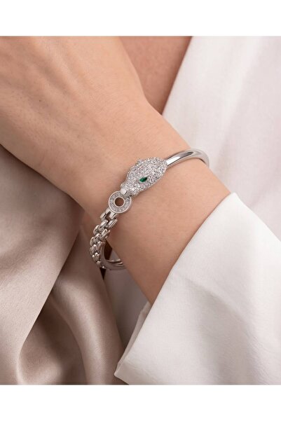 SE Jewellery Collection Selin Ersoy Xuping Panter Figürlü Kelepçe Bileklik