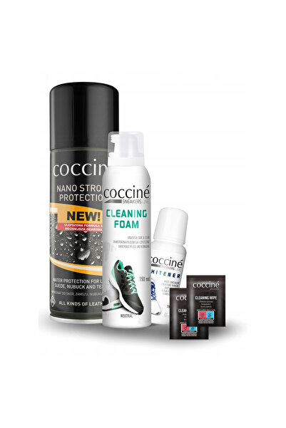 Coccine Kit de curatare, Coccine, Strong, 230 ml, 2x servetele, spuma de cura...