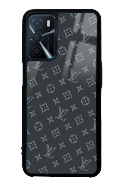 Spoyi Oppo A16 Gray Lv Design Glossy Phone Case