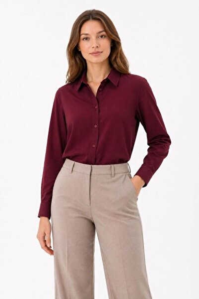 VELİZADE Kadın Oversize Yeni Sezon Pamuklu Dokuma 4 Mevsim Geniş Kalıp Polo Y...