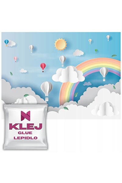 Naklejkomania Fototapet Modern Pentru Peretele Copiilor Baloane Cer Curcubeu ...