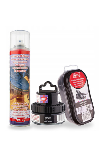 Palc Set de ingrijire a incaltamintei, varfuri, crema de pantofi neagra 50ml,...