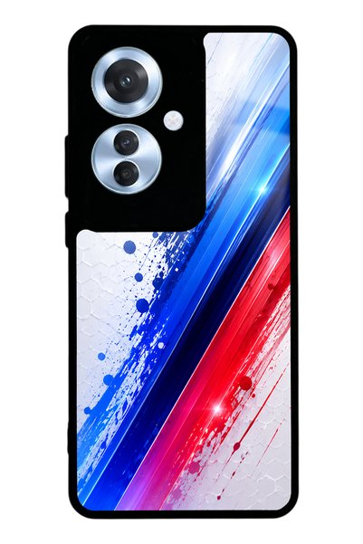 Spoyi Oppo Reno 11F Blue M2 Design Glossy Phone Case
