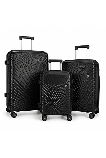 VELMORE 3 Piece Polypropylene Hard Side Luggage Set - Lightweight Spinner Sui...