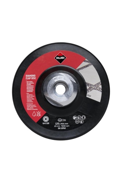 Rubi DISC Diamantat cu lamele elastice 100/120 125MM MEDIU 32938