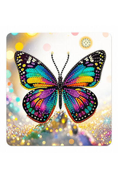 iğne izi Hı Stone 5D Diamond Stone Embroidery Kit Painting 20X20 cm Butterfly...