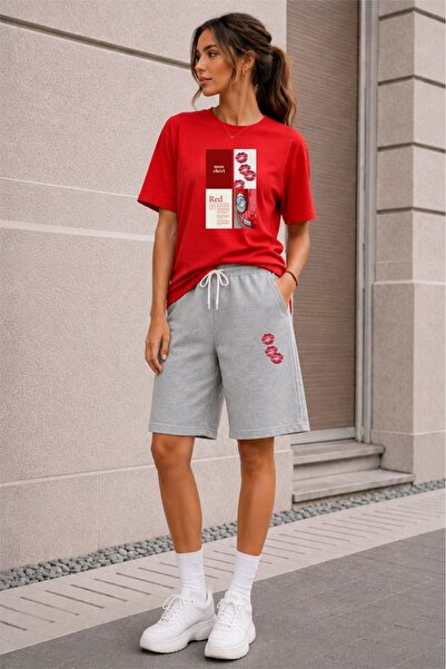 orwen life est. 2022 Women's Oversize Printed T-Shirt Shorts Set – Comfortabl...