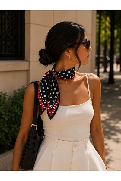 modernist Women's Patterned Scarf (50X50)