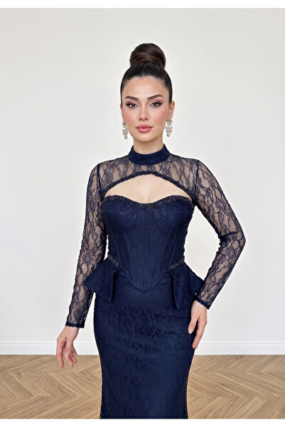 ABİYECİM ABİYE DANTELLİ BOLERO BALIK ABİYE