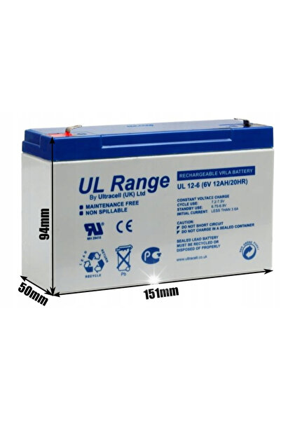 Ultracell Acumulator UL 6V 12AH pentru UPS, tip gel