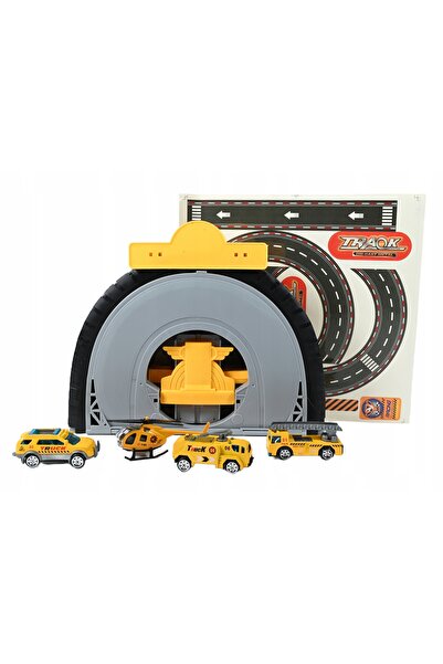 Midex Set de construcție pentru copii, cascadă de trenuri, set de mașini de c...