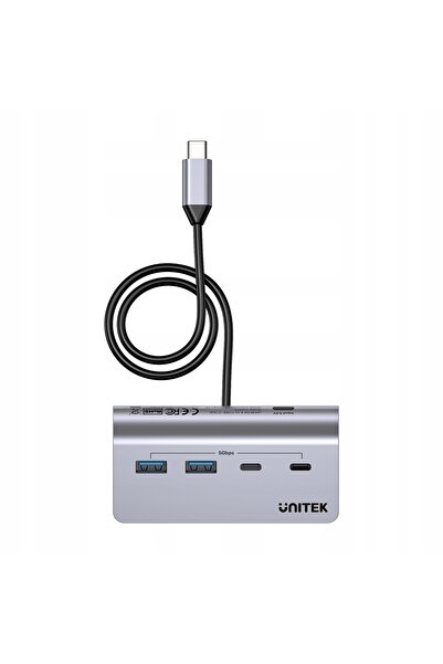 Unitek Hub USB-A/USB-C din aluminiu cu 4 porturi 5Gbps