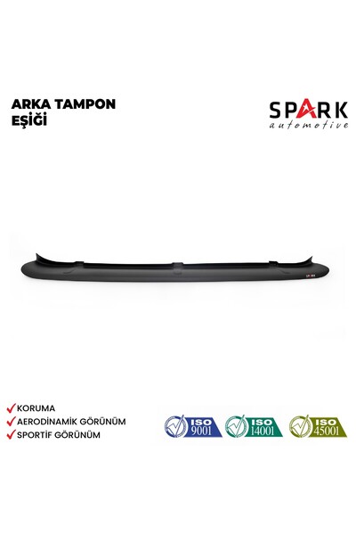 Spark Automotive Renault Symbol 2013- Yılı ve Sonrası Uyumlu Arka Tampon Eşiğ...