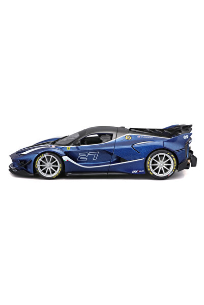 BBURAGO FERRARI FXX-K EVO # 27 MODEL METALIC 1:18 ALBASTRU