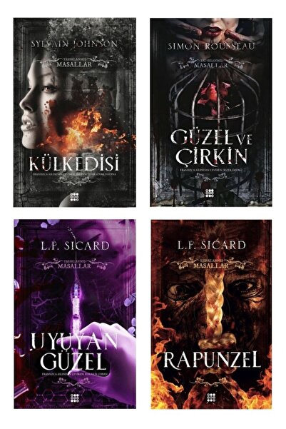 dokuzyayinlari Yasaklanmış Masallar Korku Serisi 4 Kitap (Külkedisi, Güzel ve...