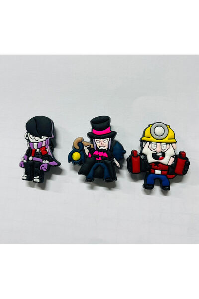 atölye karnaval Brawl Stars ( edgar,mortis,dynamike ) Jibbitz Charms Terlik S...