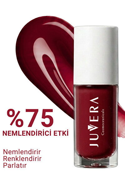 JUVERA Cosmeceuticals Lip Gloss | Nemlendirici Etkili Renkli Dudak Parlatıcısı Chery | Lip Gloss Chery 3 in 1 - NO 201