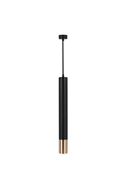V-TAC Lampă suspendată GU10 60x500mm Negru/Auriu