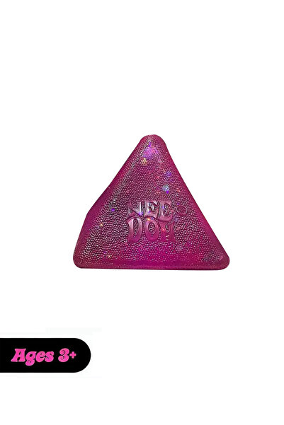 Needoh NEE DOH Triangular ice cubes，Stress-Relief Squeezies（Purple）