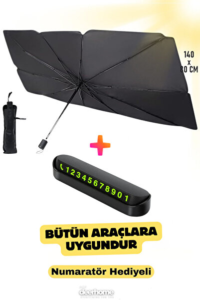 MCA Deerhome Car Windshield Compatible Sunshade Foldable Black 1 Quality for ...