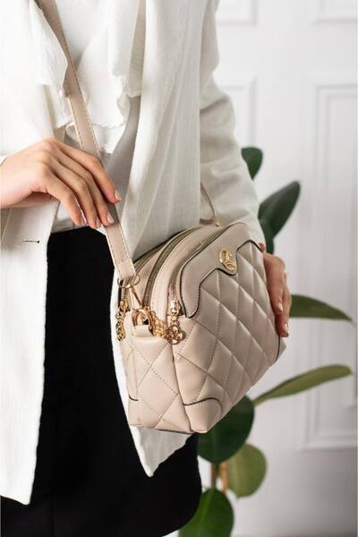 Marvelis Sori̇sso Embroidered Leather Shoulder and Crossbody Women's Bag - To...