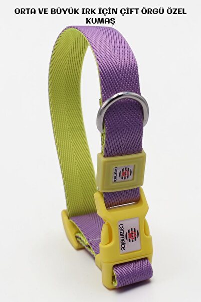 CARAMELOS Adjustable Dog Collar for Medium and Large Breeds, 2.5 cm