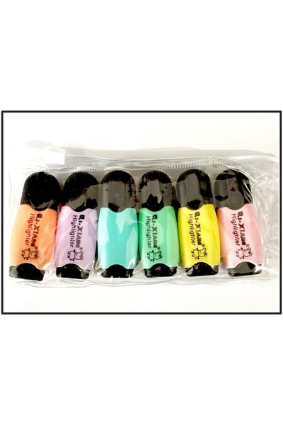 Xiang Misyon Qı-Xiang Highlighter Pen Mini 6-Piece