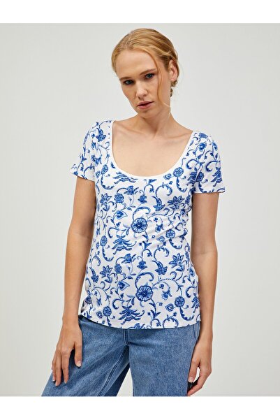 ORSAY Tricou alb cu model modern