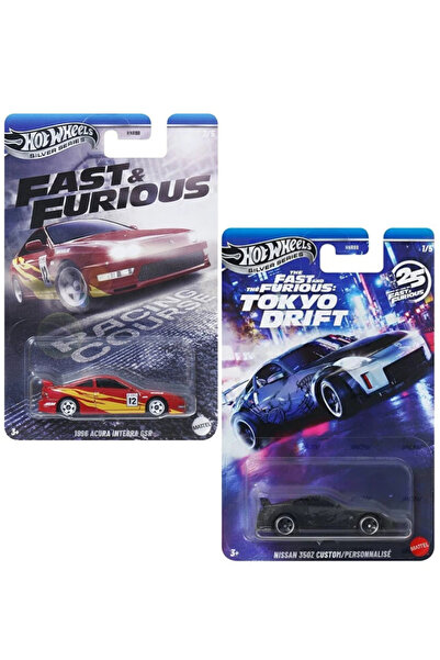 HOT WHEELS Fast and Furious - 1996 Acura Integra GSR - Tokyo Drift NISSAN 350...
