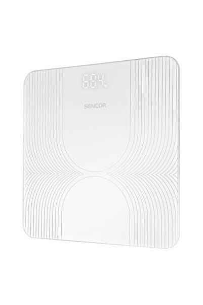 Sencor Cântar digital de baie 180 kg, din sticlă, cu LED, pornire automată, a...