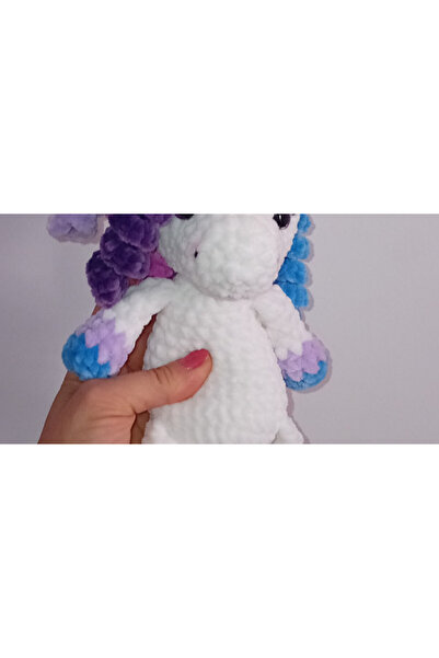 puppets division Jucărie unicorn croșetată, 23-30 cm