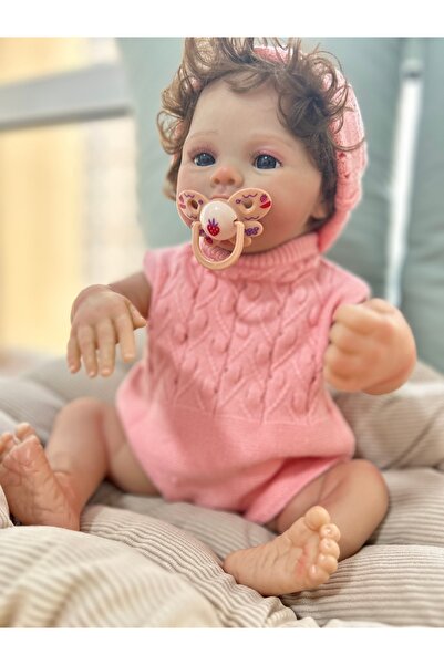 Rosaland0 Gerçekçi Silikon Oyuncak Bebek Meadow 49 cm