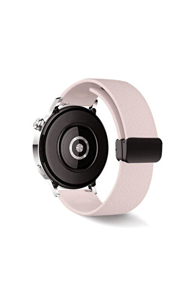 OEM Λουράκι σιλικόνης με υφή λίτσι για Amazfit Stratos 2s/3, Ροζ Άμμος
