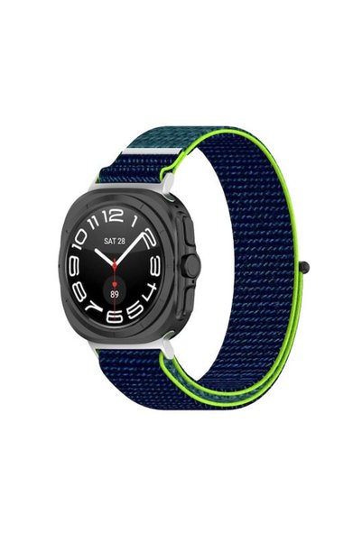 OEM Λουράκι νάιλον με κλείσιμο Velcro για Samsung Galaxy Watch Ultra 47mm Λάιμ