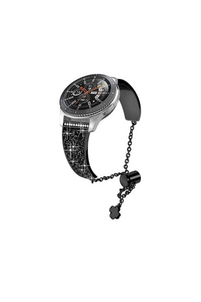 OEM Λουράκι με σχέδιο ρόμβων, μαύρο (Garmin Venu 2 Plus)
