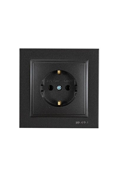 EUROLAMP ΠΡΙΖΑ SCHUKO 16Α ΜΑΥΡΗ 152-10330