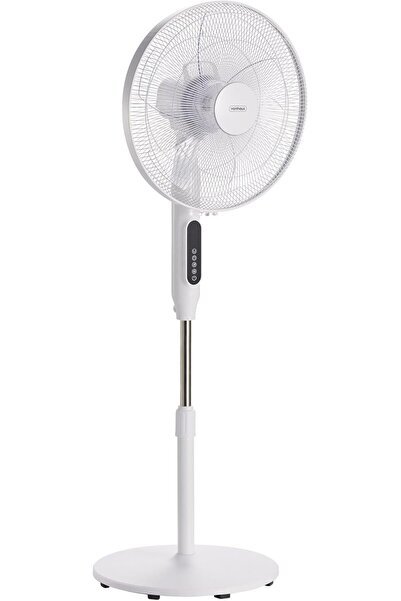 OEM Ventilator de podea silențios cu telecomandă, 24 viteze, Alb, 42 cm