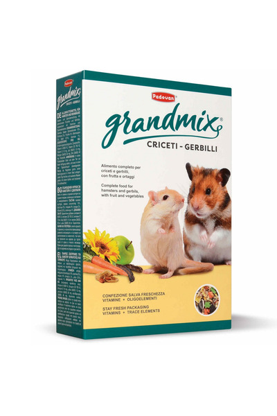 Padovan Hrana Grandmix Padovan, Hamster si Gerbili, cu fructe si legume, 1 kg