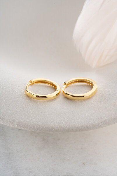 Silvano Jewelry 925 Ayar Gümüş 16 mm Taşsız Halka Küpe