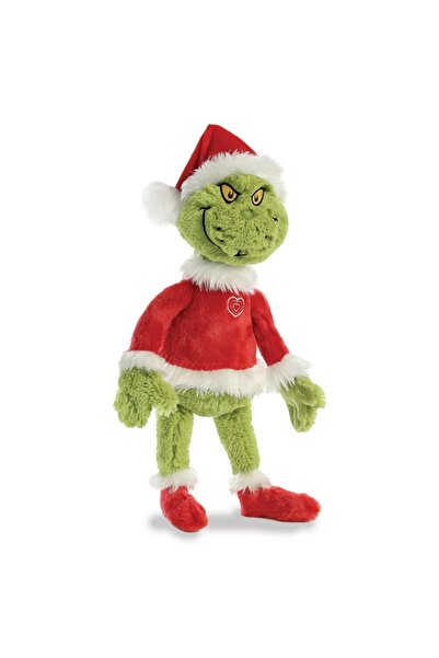 Aster Grinch - Jucărie de pluș / Jucărie de pluș Grinch în costum de Moș Crăc...