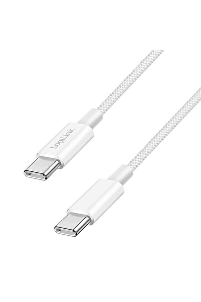 LogiLink Cablu USB 2.0 Tip-C C/M > C/M, Nailon, 60W, 0,5m