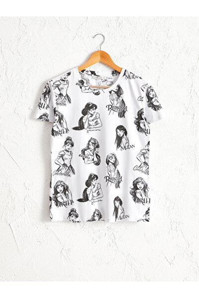 LC Waikiki Tricou din bumbac imprimat cu Prințese Disney