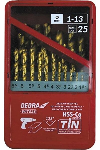 dedra Burghiu Set burghie WITS25 25 buc. pentru metal