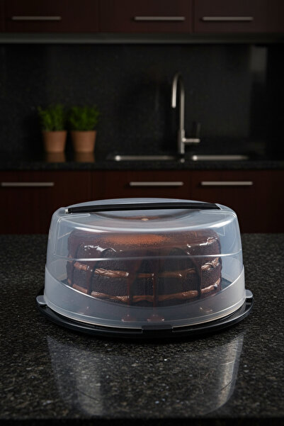 YAZICI 24 cm Cake Carrying and Storage Container |   Cake Pan with Lid |   Tr...