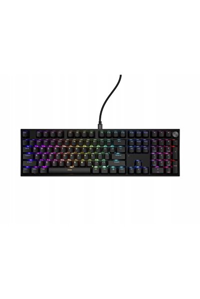 Kraft&dele Tastatură mecanică Genesis Thor 404 US RGB Gateron Yellow Pro Negru