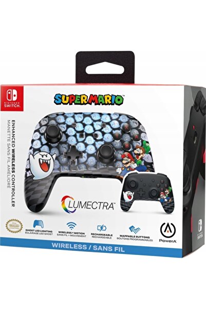Kraft&dele Gamepad PowerA Controler Wireless Îmbunătățit Lumectra Mario Ninte...