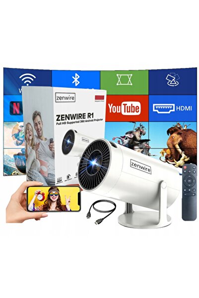 zenwire Proiector KPROR1 LED HD Ready Wi-Fi Bluetooth Android