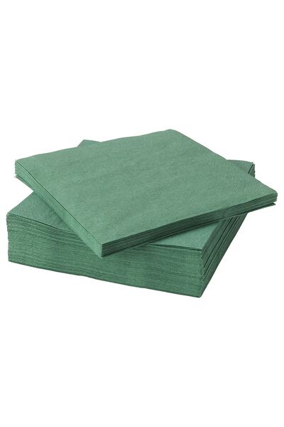 IKEA Napkin, Green, 40X40 Cm, 50 Pieces