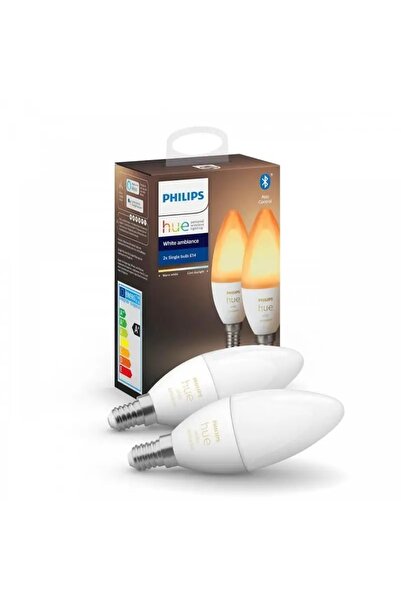 Philips Hue Bec LED White Ambiance E14 470 lm Bluetooth 2 bucăți